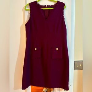 Karl Lagerfeld Burgundy Dress